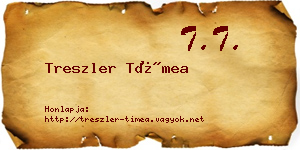 Treszler Tímea névjegykártya