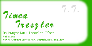 timea treszler business card