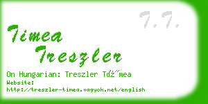 timea treszler business card